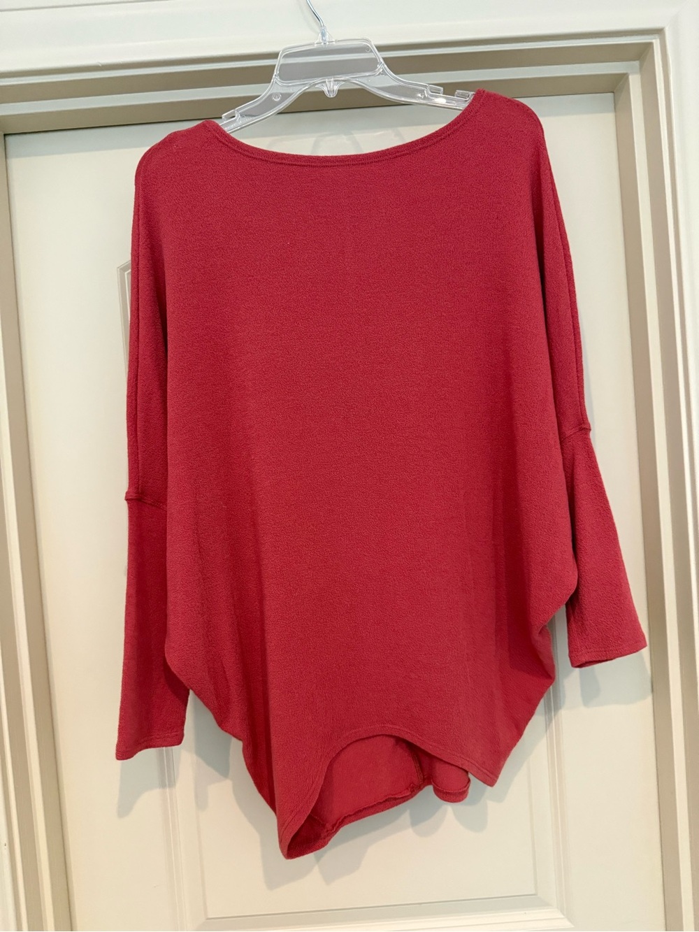 Relaxed Dolman Sleeve Rust Knit Top